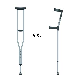 forearm crutches vs underarm crutches