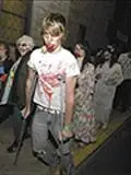 zombie costume with crutches