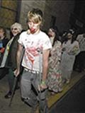 zombie costume with crutches